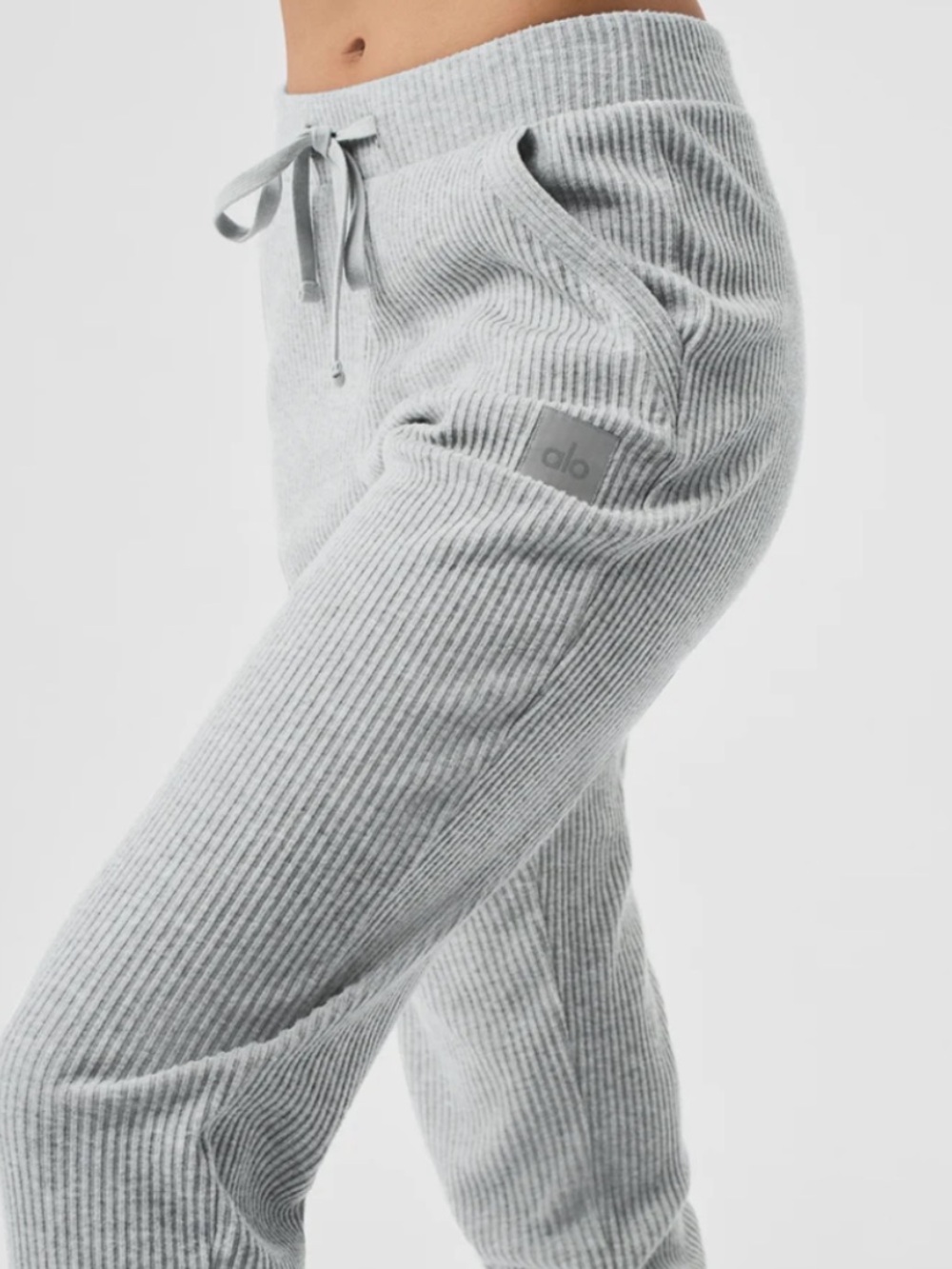 Alo yoga muse sweatpants athletic heather gray joggers small